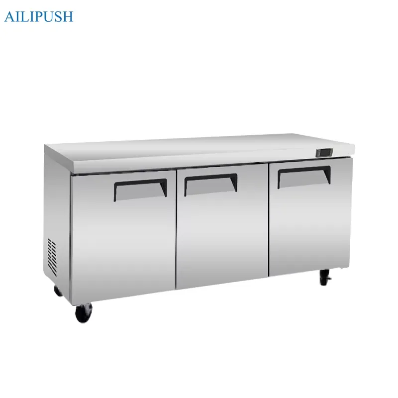 Commercial Kitchen Worktops - Komercyjna lodówka ze stali nierdzewnej z