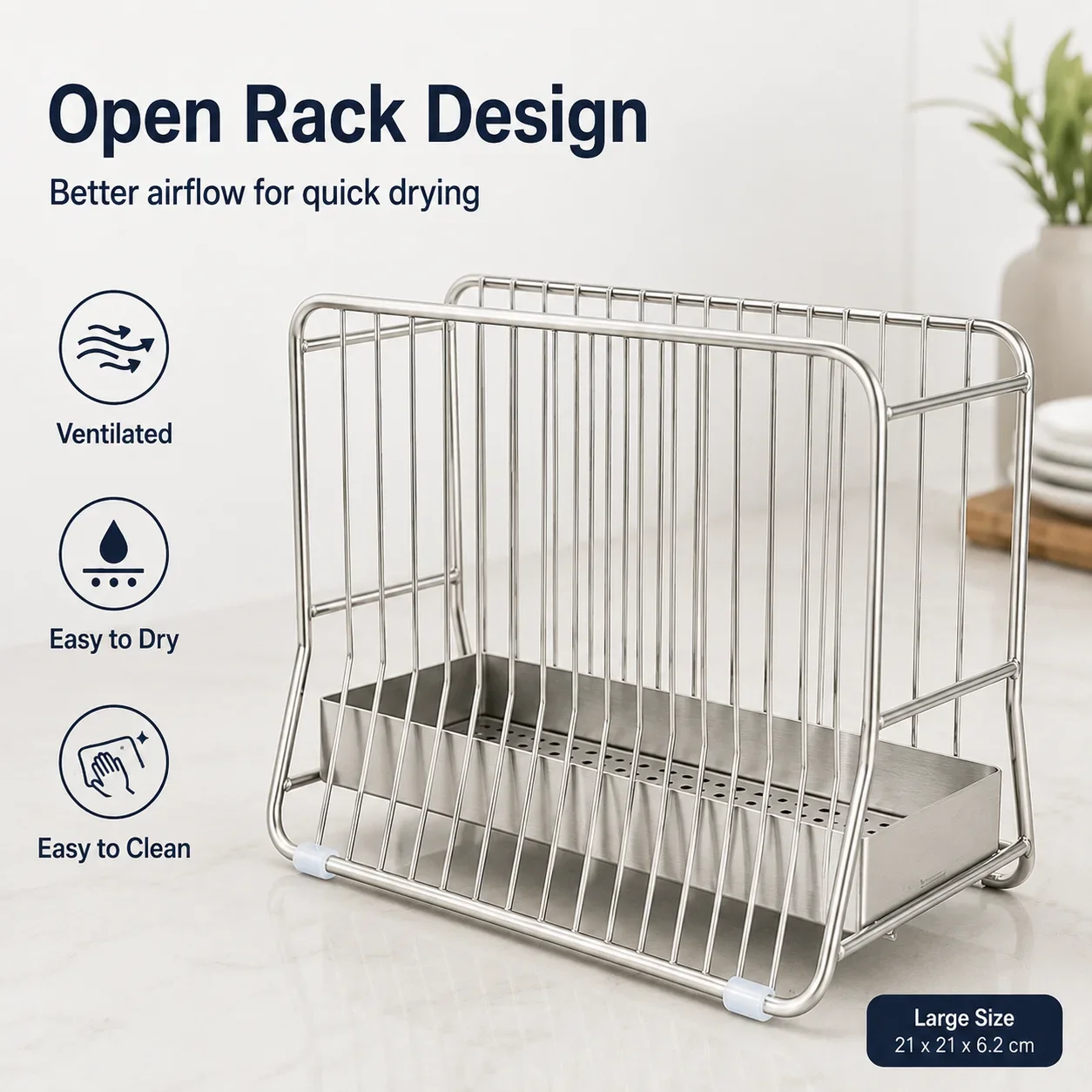 Stojak na pałeczki ze stali ni – Commercial Kitchen Knife Holder recenzja i cena