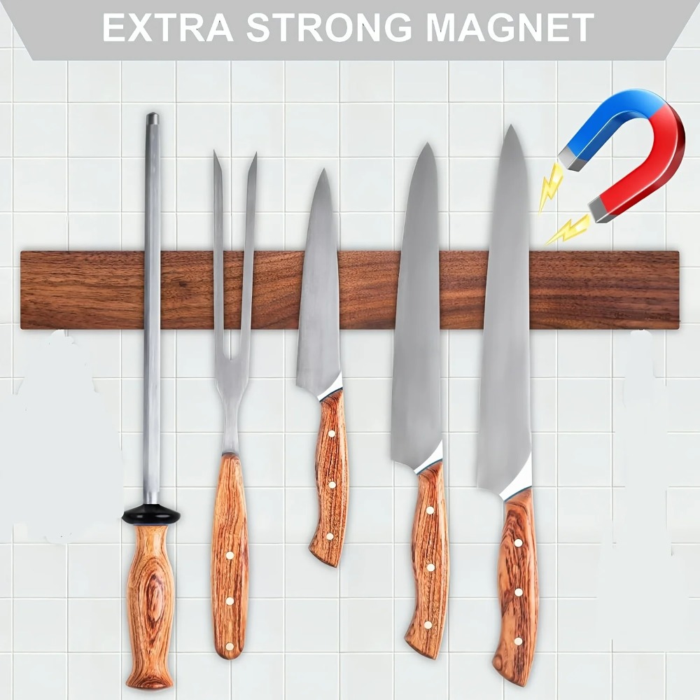Uchwyt na noże z drewna orzech – Commercial Kitchen Knife Holder recenzja i cena