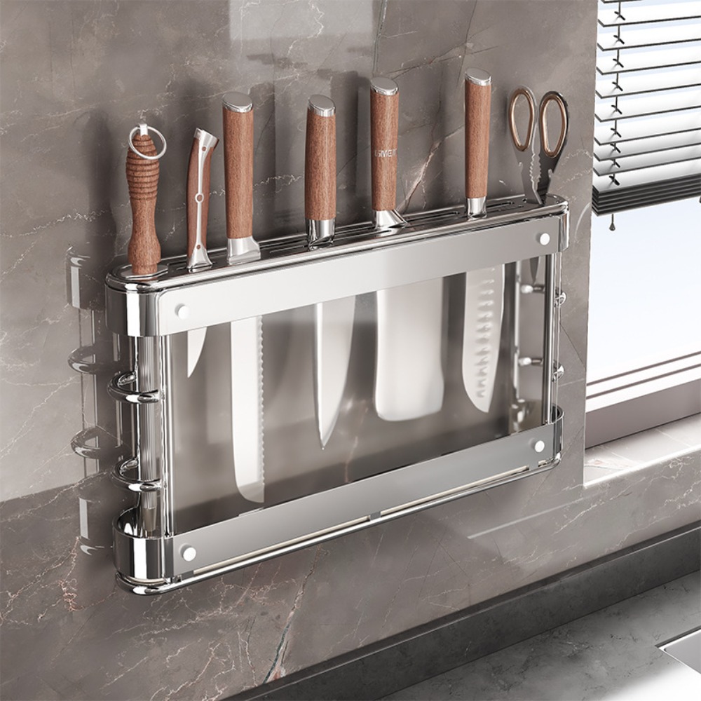 Uchwyt na noże ze stali węglow – Commercial Kitchen Knife Holder recenzja i cena