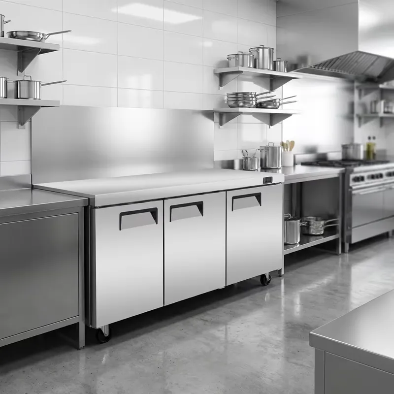 Komercyjna lodówka ze stali ni – Commercial Kitchen Worktops recenzja i cena