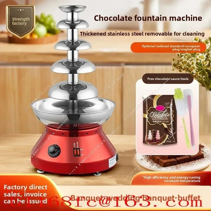 Pięciopoziomowa fontanna czeko – Chocolate Fountain Commercial recenzja i cena