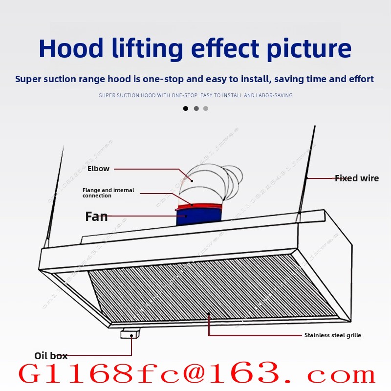 Okap ze stali nierdzewnej do k – Commercial Kitchen Exhaust Hood recenzja i cena